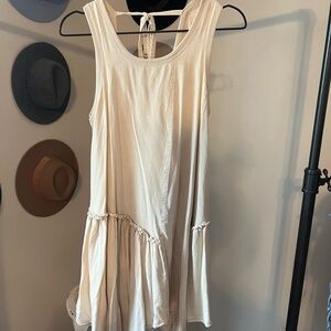 Entro sleeveless ruffle dress, tie at back